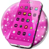 Pink Neon Launcher Theme icon