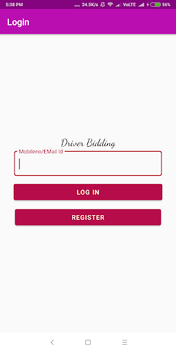 Droptaxi VendorApp Screen 2