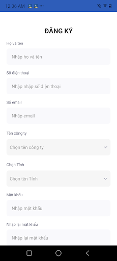 Tờ khai thông hành Screen 2