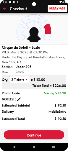 MegaSeats No Fees Event Ticket Screenshot 4 - AppWisp.com