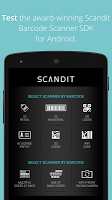 screenshot of Scandit Barcode Scanner Demo