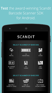 Scandit Barcode Scanner Demo Screenshot