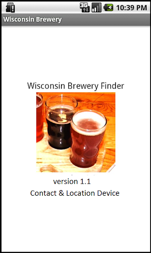 Android application Wisconsin Brewery Finder Phone screenshort