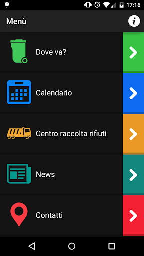 Android application DifferenziataMente screenshort