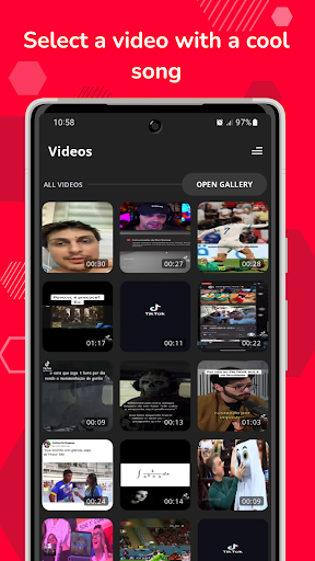 Android application Audio Extractor screenshort
