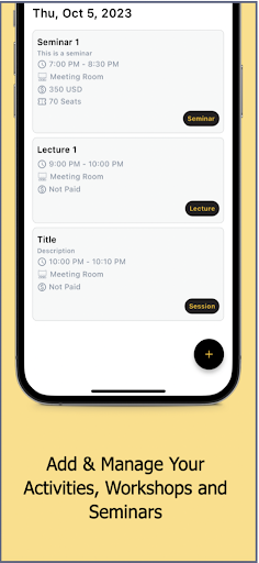 Android application EventBeez screenshort