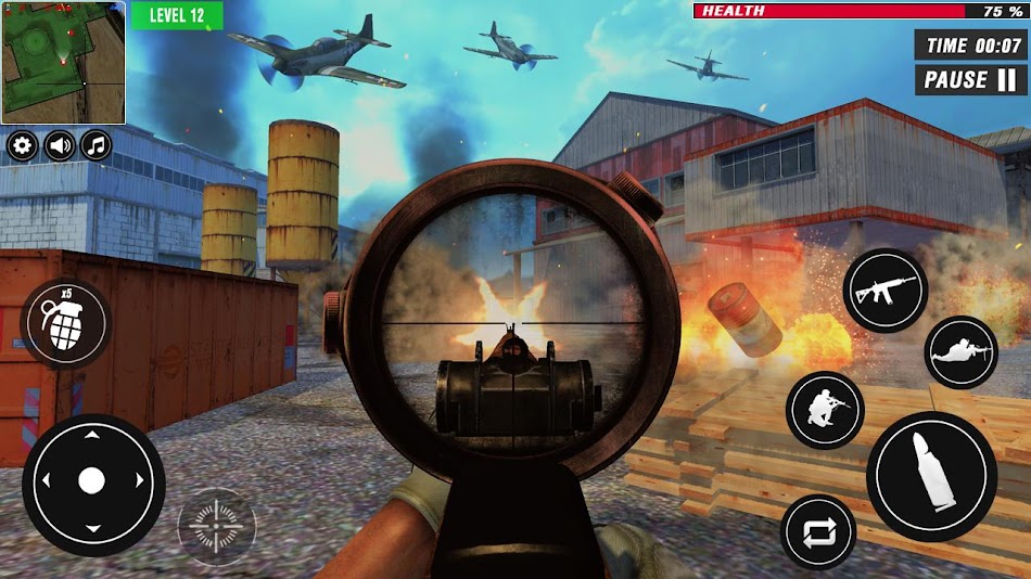 #4. War Heroes Shooter : Gun Games (Android) By: Fun Games Zones
