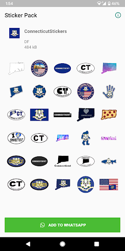 Android application Connecticut Stickers screenshort