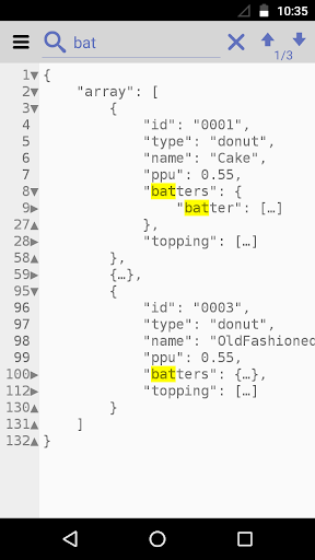 JSON Formatter Screen 3