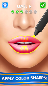 Lipstick Lip Art: Makeup Games