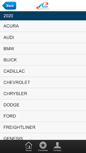 Apex Gasket Mobile Catalog Screen 2
