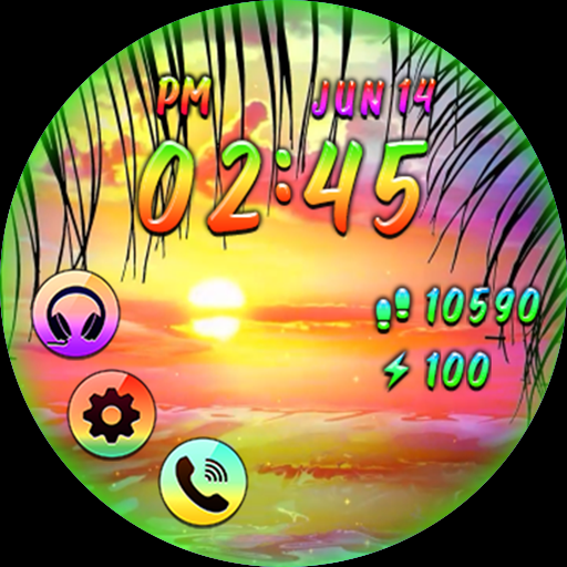 Fantastic Rainbow_Watchface Screenshot