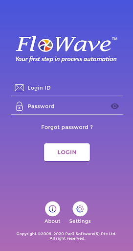 Android application FloWave Mobile Application screenshort