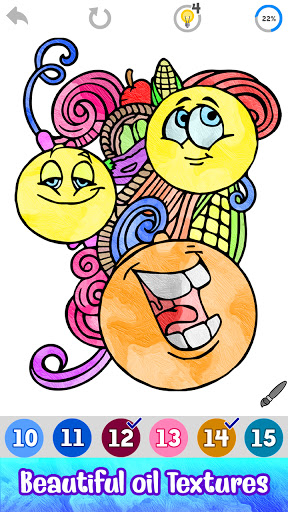 download emoji colornumber  coloring book pages 2019