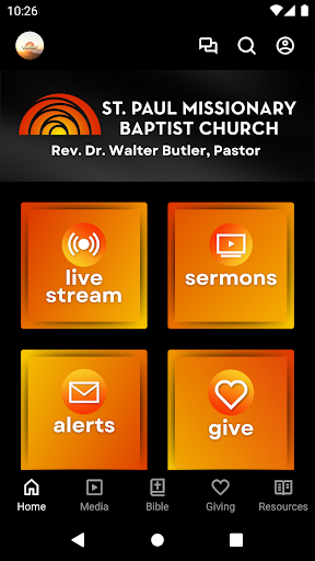 Android application St. Paul Baptist Church screenshort