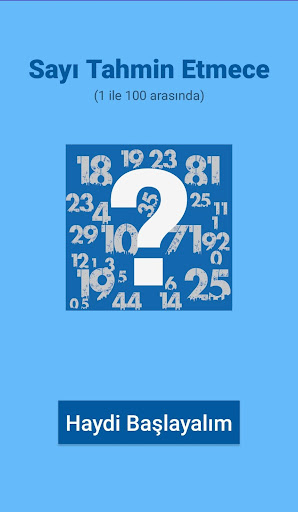 Sayı Tahmin Etmece