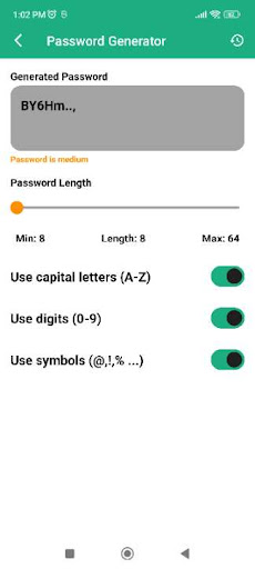 KeySafe Beta, Password Manager Screen 2