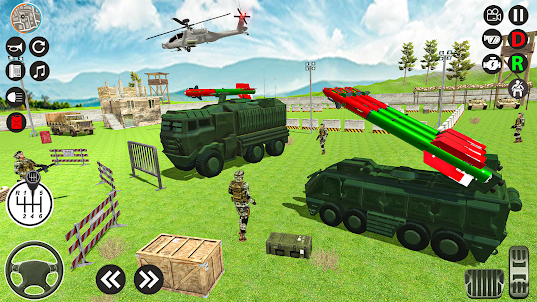Army missile transport truck