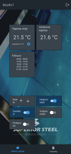 POOL CONTROL Screen 3