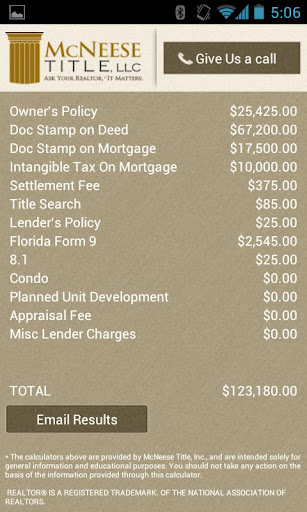McNeese Title, LLC. Screen 3