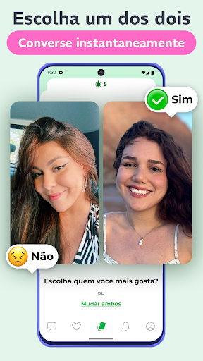 Visualização do aplicativo