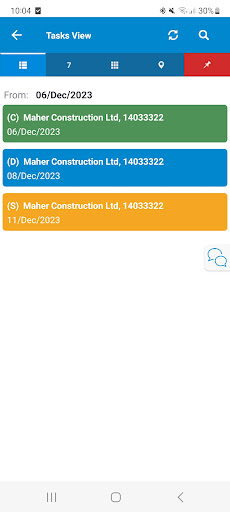 Android application Tricel Field Service screenshort