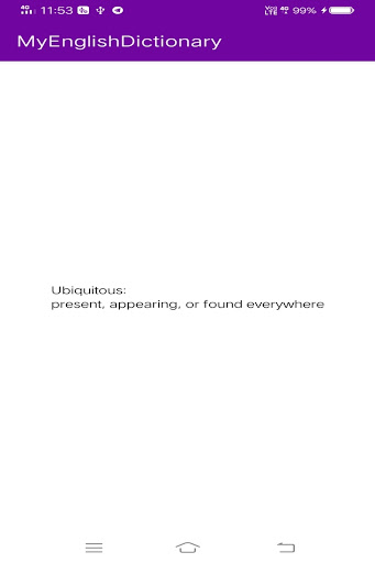 Dictionary App Screen 3