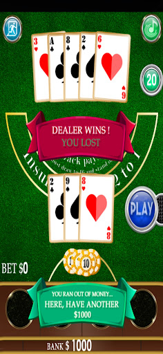 Blackjack Screen 2