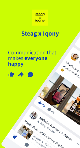 Android application Steag x Iqony screenshort