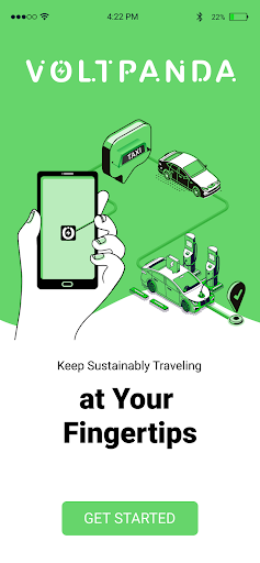 Android application Volt Taxi - EV cab booking screenshort