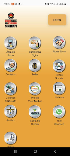 Android application Sindicato dos Aposentados screenshort