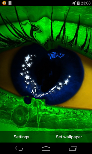 Android application Flag of Brazil Live Wallpaper screenshort