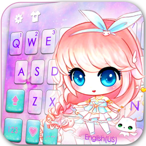 Anime Kawaii Girl Theme logo
