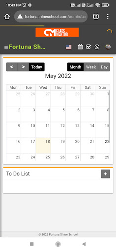 Fortuna Shine School Admin App Screen 3