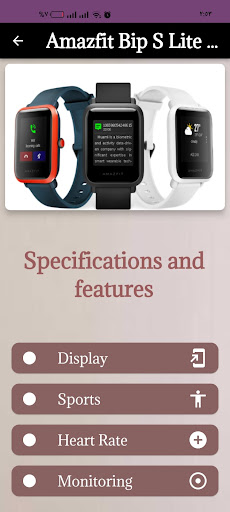 Amazfit Bip S Lite guide Screen 3