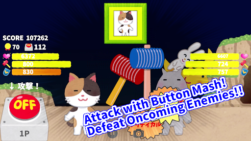 Android application CuteAnimal OneButtonSlotBattle screenshort