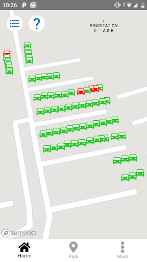 Android application YPTO SmartParking screenshort