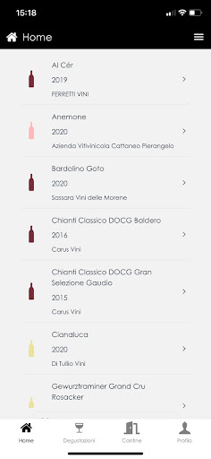 Tastingnotes Screen 2