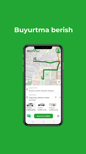 Eco Taxi Mijozlar ilovasi Screen 2