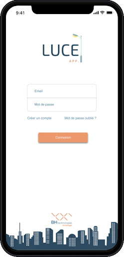Android application LUCEapp screenshort