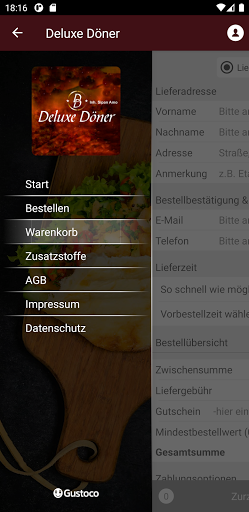 Android application Deluxe Döner screenshort