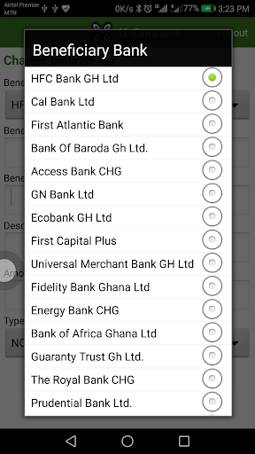 U-Connect (ARB APEX BANK) Screen 2