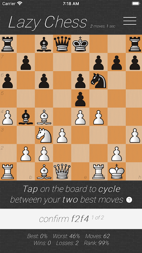 Android application Lazy Chess screenshort
