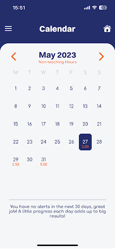 Horizon Teacher Planner Screen 2