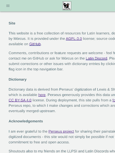 Morcus Latin Tools Screen 3