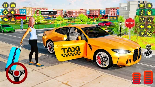 City Crazy Cab: Taxi Games 3d