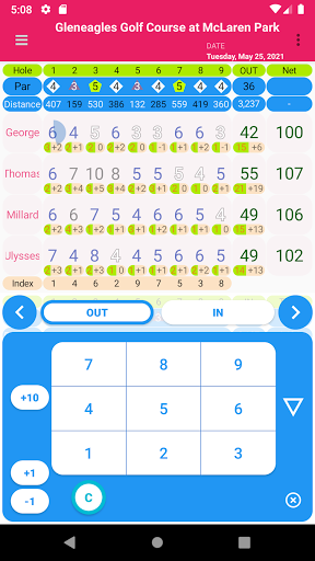 Android application Golf Score - Golfine screenshort