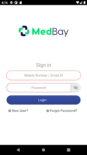 Android application MedBay screenshort