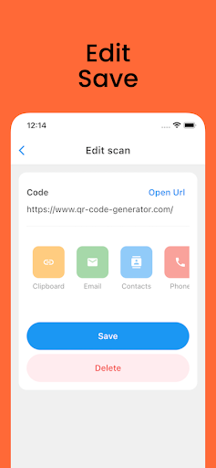 QR Scanner barcode reader Screen 2