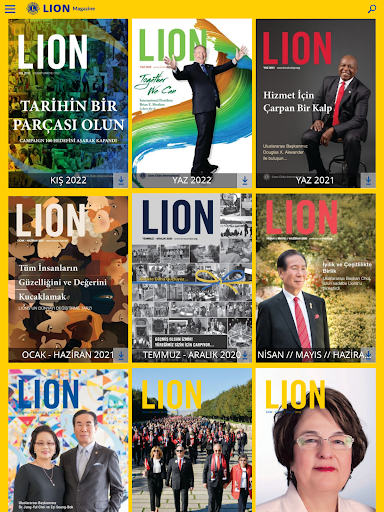Android application LION Magazine Türkiye screenshort